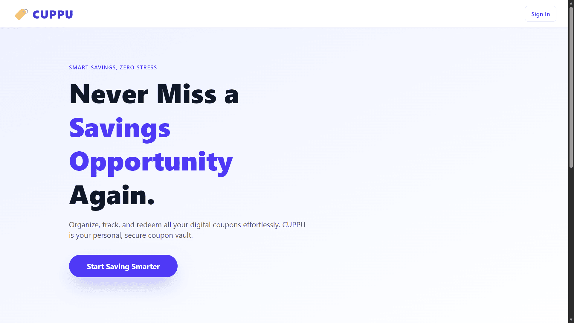 Cuppu – Digital Online Coupon Organizer